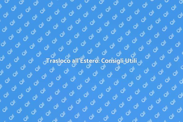Trasloco Facile: Tutto Quello che Devi Sapere