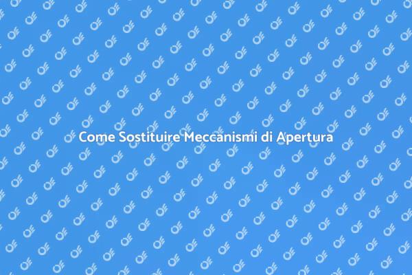 Sostituzione Meccanismi: Ecco Come Fare