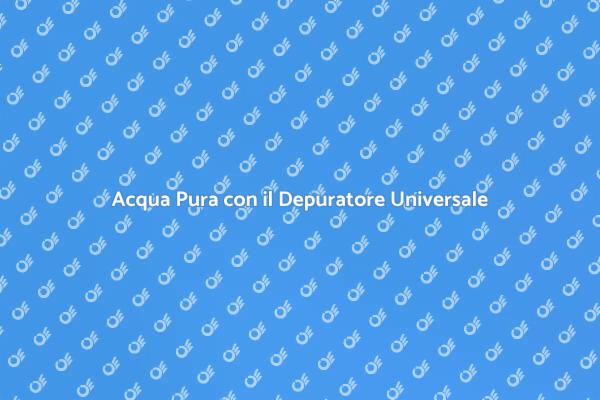 Trasforma la tua acqua con un depuratore