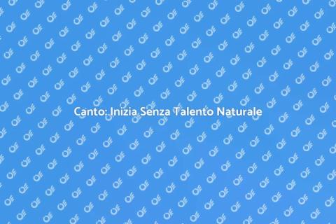Lezione di Canto per Principianti