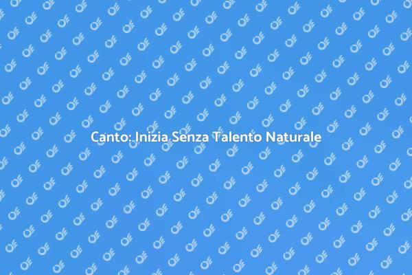 Scopri il Canto per Principianti