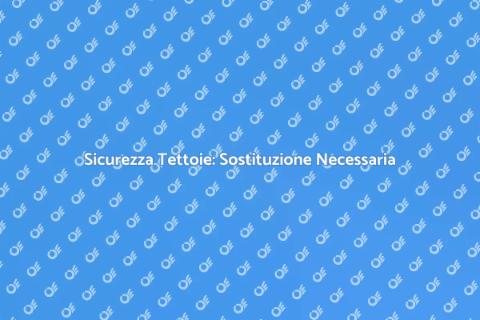 Sostituzione Sistemi Anticaduta Tettoie