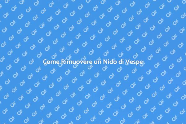 Rimozione Sicura del Nido di Vespe