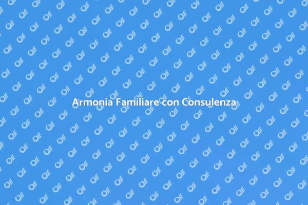 Consulenza Familiare per il Benessere