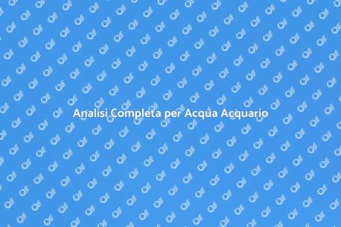 Kit Analisi Acqua per Acquario