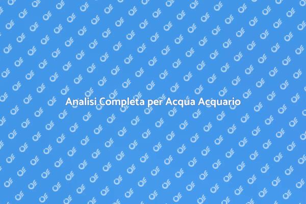 Kit per Analisi Acqua Acquario Essenziale
