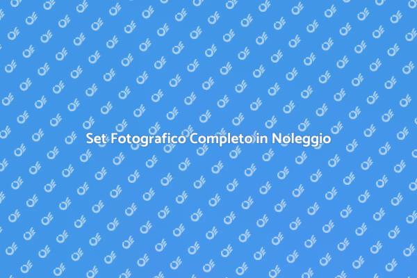 Noleggio Set Fotografico per Eventi