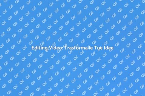 Servizio di Editing Video Professionale
