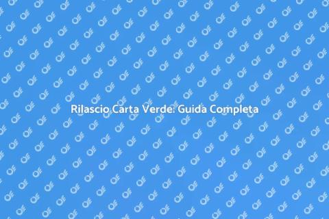 Carta Verde per Viaggiare all'Estero