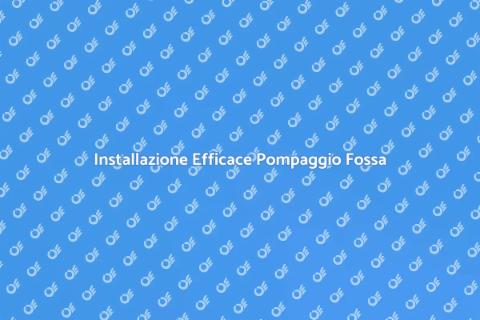 Sistema di Pompaggio Fossa Biologica