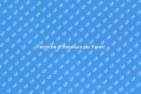 Rasatura per Pareti di 10 Metri Q