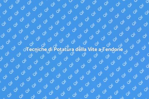 Potatura della Vite a Tendone