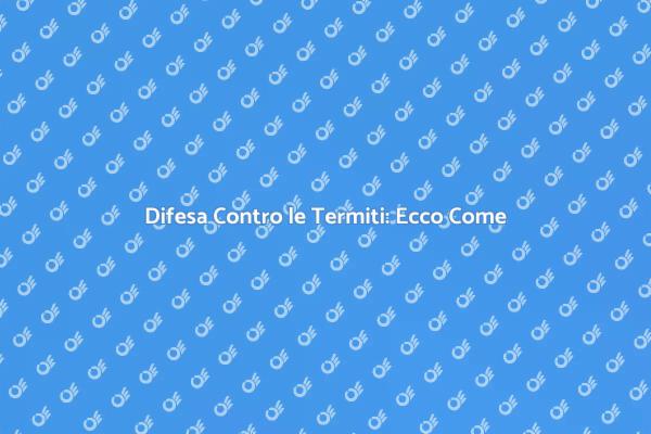 Termiti: Come Difendere la Tua Casa