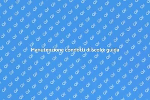 Disostruzione condotti di scolo essenziale