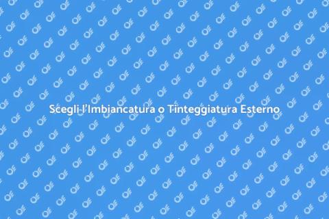 Imbiancatura o Tinteggiatura Esterno