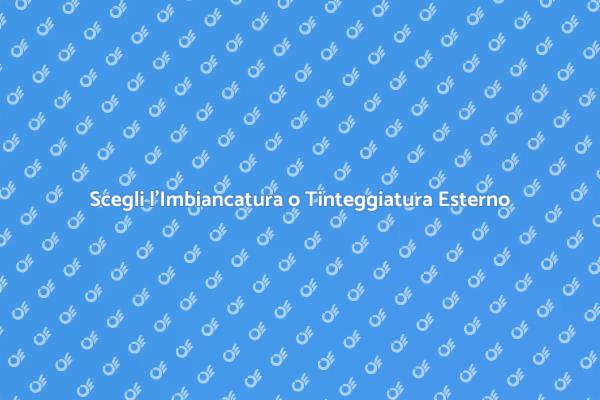Imbiancatura vs Tinteggiatura Esterno