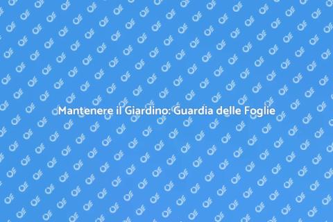 Guardia delle Foglie: Salva il Giardino
