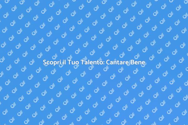 Trasforma la Tua Voce: Impara a Cantare