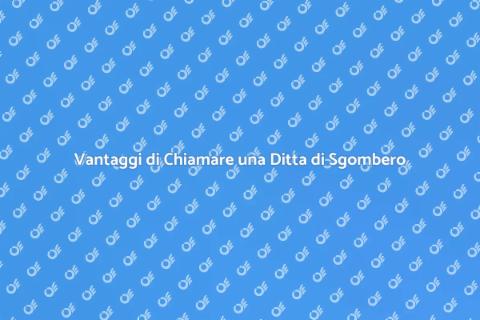 Chiamare una Ditta di Sgombero