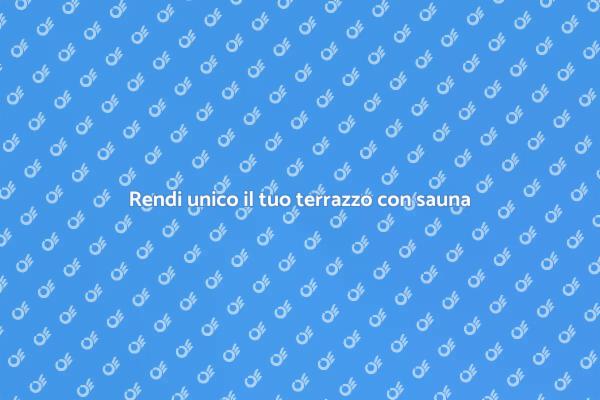 Sauna e idromassaggio: relax in terrazzo