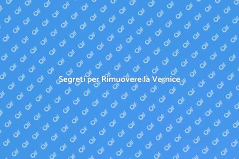 Rimozione Vernice per Ristrutturazioni