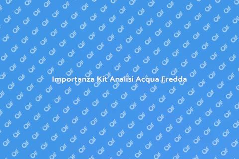 Kit per Analisi Acqua Fredda