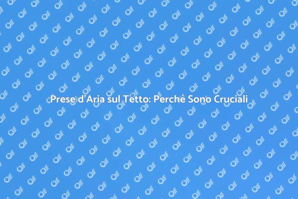Prese d'Aria sul Tetto: Ventilazione Essenziale