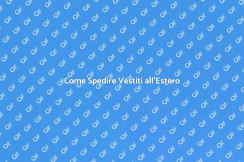 Spedizione Internazionale di Vestiti