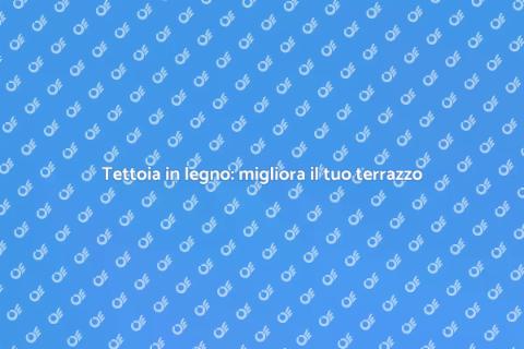 Tettoia flessibile in legno per terrazzi
