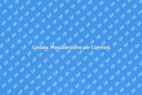 Manutenzione Caldaia: Comfort Garantito