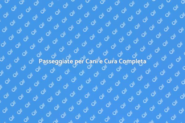 Dog Walking con Attenzione e Cura
