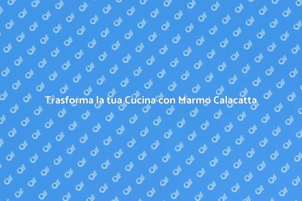 Isola Cucina: Eleganza con Marmo Calacatta