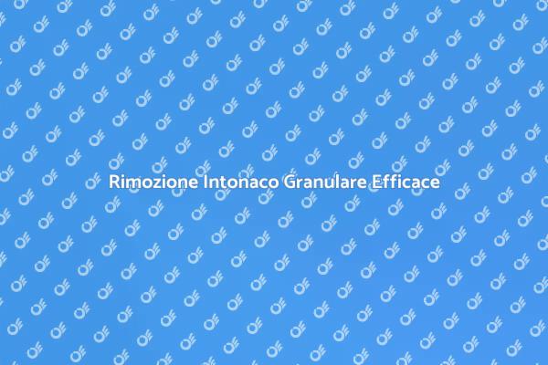 Come Rimuovere Intonaco Granulare