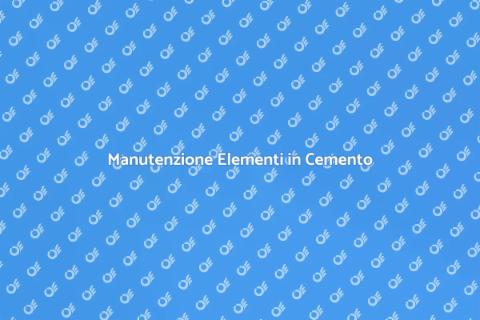Ritocco e Riparazione Cemento
