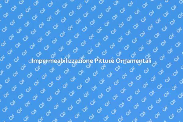 Impermeabilizzazione per Pitture Durature