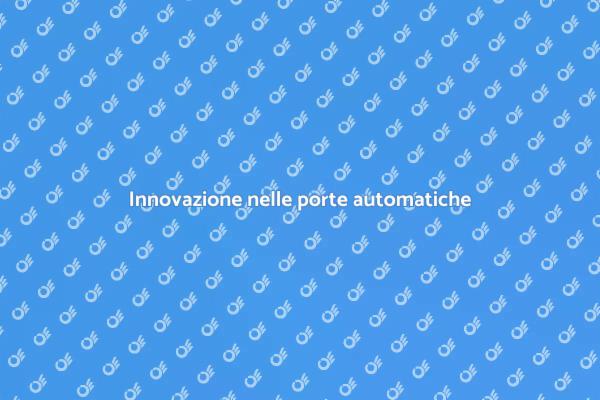 Rivoluzione delle porte automatiche