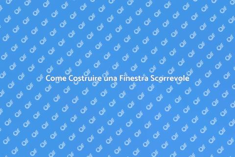 Finestra Scorrevole: Eleganza e Funzionalità