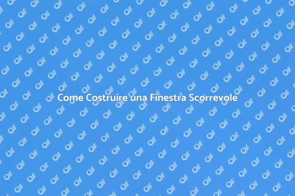Finestra Scorrevole: Stile e Funzionalità