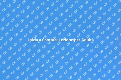 Lezione di Canto per Principianti