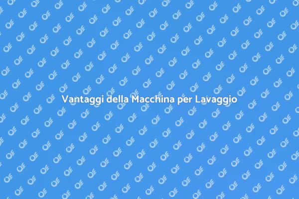 Lavaggio a Pressione: Un Must-Have
