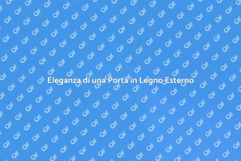 Porta in Legno per Esterno di Design