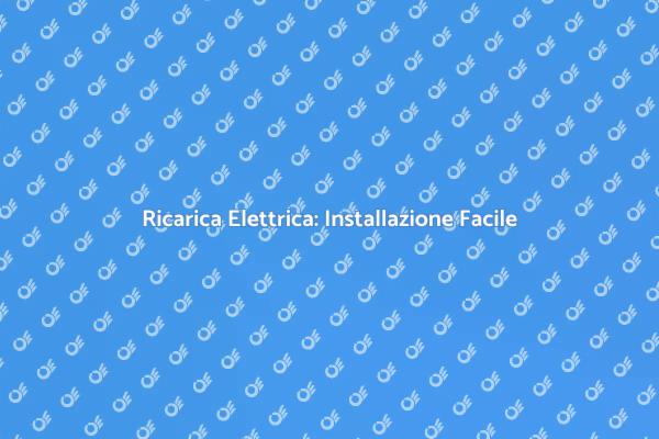 Installazione Stazione Ricarica Elettrica