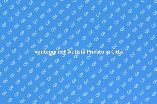Servizio Autista Privato: Scopri i Vantaggi
