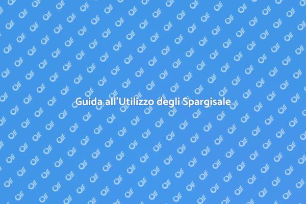 Spargisale: Guida all'Uso Sicuro