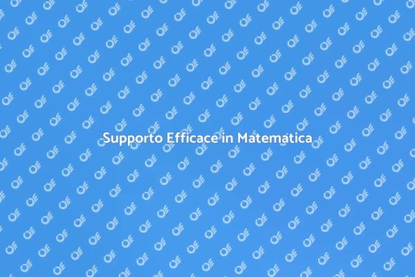 Supera le Difficoltà in Matematica