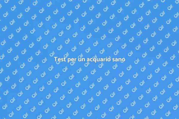 Importanza del test dell'acqua