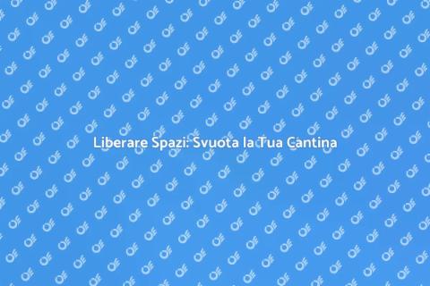 Svuotare Cantine Professionale