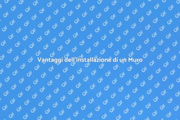 Installare un Muro di Cemento: Perché?