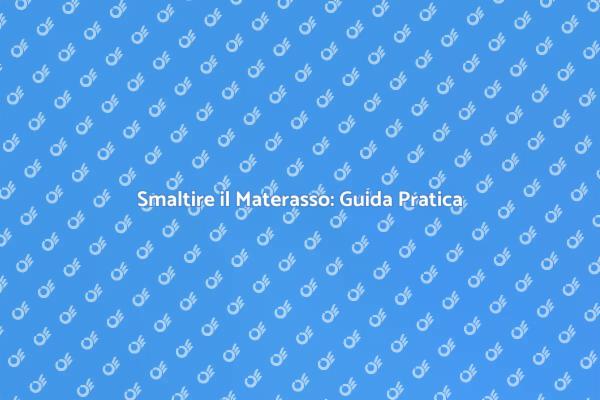 Rinnova il Tuo Spazio con il Materasso