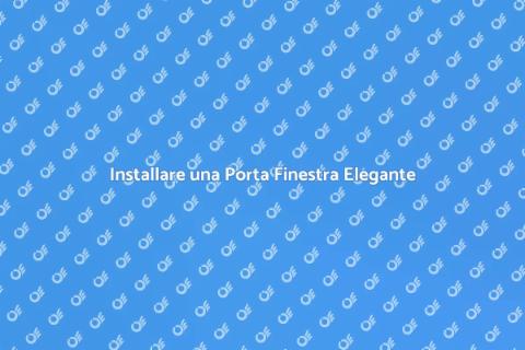 Porta Finestra con Veneziane Integrate